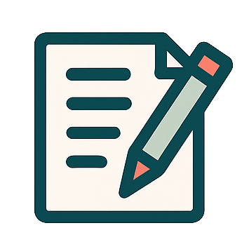 Long-Form Content Creation Icon